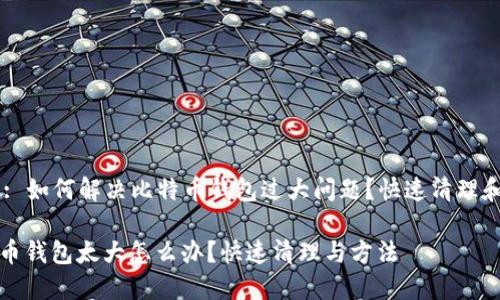 Title: 如何解决比特币钱包过大问题？快速清理和指南

比特币钱包太大怎么办？快速清理与方法